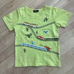 Kladskap【クレードスコープ】　電車と恐竜の半そでTシャツ　サイズ120のサムネイル