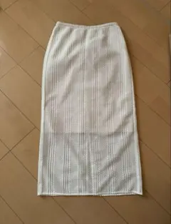 noble メッシュスカート　ホワイト