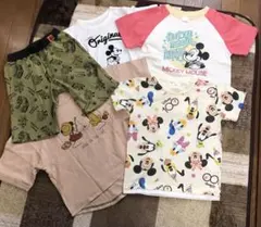 ミッキーマウス Tシャツとショートパンツセット