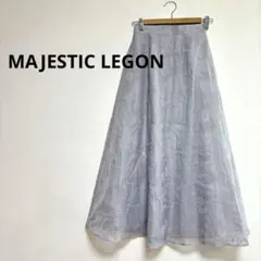 ☆ MAJESTIC LEGONグレー フレアスカートレディースM