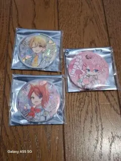 すとぷり　莉犬くん、さとみくん、るぅとくん缶バッジ 3個セット