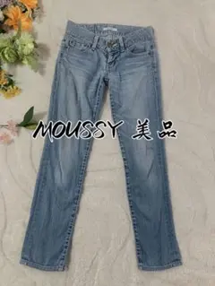 美品希少moussyマウジーデニムパンツジーンズズボン