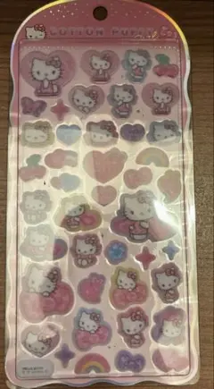 ハローキティ コットンパフィーシール