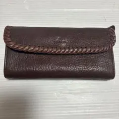 genten ゲンテン レザー 長財布 大容量 ブラウン 茶 L字ファスナー美品のサムネイル