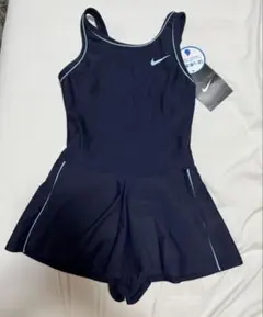 【新品】NIKE 女の子 水着 120 ネイビー ワンピース