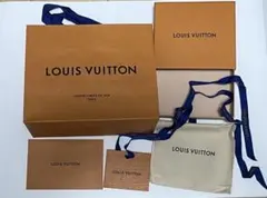 LOUIS VUITTON ショップ袋 中型 オレンジ、箱、メッセージカード、他
