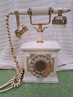 ヴィンテージ イタリア製 ダイヤル電話 真鍮製 - メルカリ