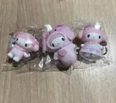 サンリオ　シークレットキーホルダー　ちびっとも　マイメロディ　3種セット