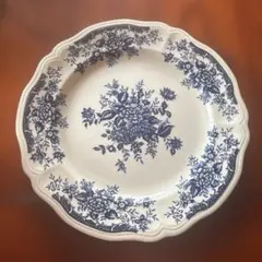 【未使用】BLUE CARNATION IRONSTONE プレート 1枚のサムネイル