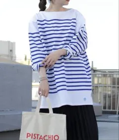 ORCIVAL オーシバル ラッセルボーダービッグシルエットカットソー サイズ8