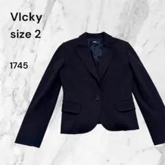 VICKY COUTURE テーラードジャケット ブラック サイズ2 古着のサムネイル
