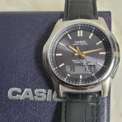 CASIO メンズ電波ソーラ腕時計WVA-M630 5気圧防水機能PU箱付き