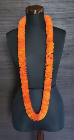 オレンジと黄色 フラダンス レイ