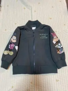 リトシー しまむら　ミッキー　ミニー MA-1ジャケット 黒　アウター　110