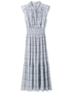 SNIDEL Sustainableフリルワンピース LBLU 0