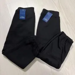 【タグ付新品未使用】裏起毛 スウェットパンツ ポケット付 110 黒 2枚セット