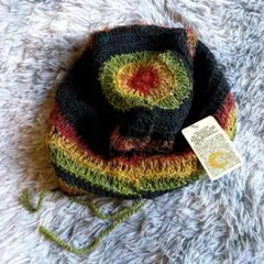 新品★【Amina】クラッシャーハット ラスタカラー レゲエ 帽子