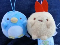 すみっコぐらしばんざいゴムひも付きマスコット2個