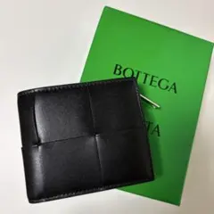 【Bottega Veneta】スモール カセット 二つ折りファスナーウォレット