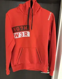 美品 Reebok リーボック パーカー S レッド ユニセックス フーディー
