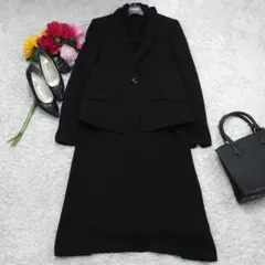 H384*東京ソワール☆ブラックフォーマル☆スカート☆スーツ☆セットアップ☆11