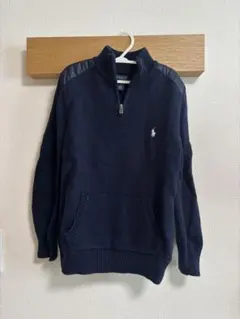 POLO ラルフローレン　ネイビー セーター ハーフジップ　7