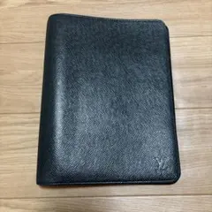 Louis Vuitton タイガ レザー黒 手帳カバー