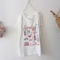 ロンドンモチーフ プリントTシャツ ホワイトのサムネイル