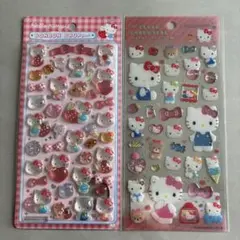 【正規品】キティ赤♪第二弾♪ボンボンドロップ♪クリアキャンディ♪シール2点セット