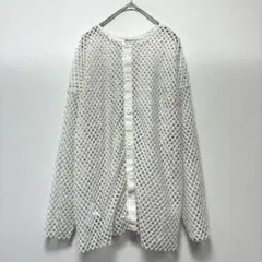 AZUL by moussy メッシュ　2way カーディガン　プルオーバー