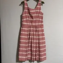 MIU MIU フリル ワンピース 赤 ストライプ サイズ42 美品のサムネイル