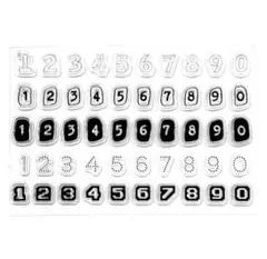 クリアスタンプ2317：数字スタンプ［おまとめご購入で20%OFF！］