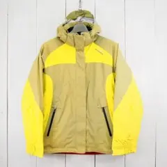 ★AIGLE ACTIMUM スノーウェア スノボジャケット38カーキ×イエロー