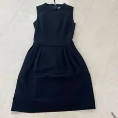 美品】FOXEY NEW YORK ノースリーブワンピース ブラック38 - メルカリ