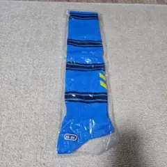 ヒュンメル　青ストライプ サッカーソックス 25〜27cm