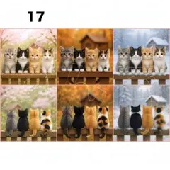 猫柄！【17】パネル生地