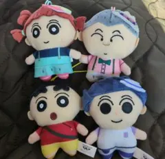 クレヨンしんちゃん　灼熱のカスカベダンサーズ　みにぬいぐるみ　4種セット