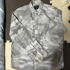 Abercrombie & Fitch グレー迷彩シャツ M