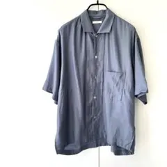 LIDNM リドム オープンカラーシャツ ブルー　M 美品のサムネイル