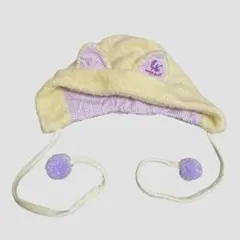 ANNA SUI MINI-ベビー帽子 耳付きデザイン アイボリー