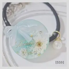 565】ぷっくりリボン×イエロー レジンヘアゴム ハンドメイド - メルカリ