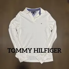 TOMMY HILFIGER プレミアムピケ ポロシャツ S ホワイト