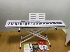 Victor 電子ピアノ VT-02 ホワイト スタンド・ペダル付き - メルカリ