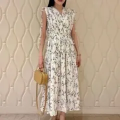 着物リメイク 白大島紬から袖なしカシュクールワンピース - メルカリ