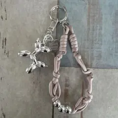 バルーンドッグ キーホルダー パラコード ベージュ