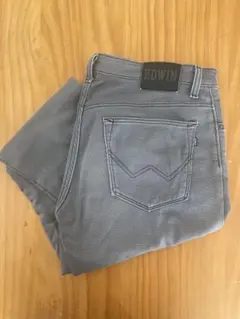 デニム パンツ チェック柄