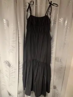GRL キャミワンピース ダークグレー ロング