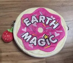 【美品】アースマジック ドーナツ型 2WAYバッグ いちごチャーム付き