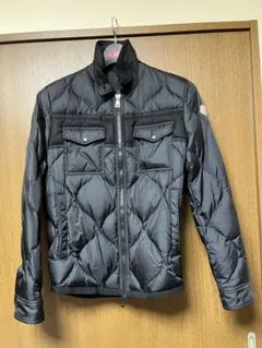 MONCLER キルティング ダウンジャケット ブラック - メルカリ