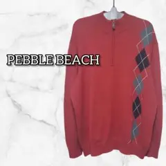 【PEBBLE BEACH】レッド セーター XL